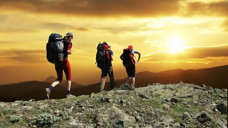 hikers on the move