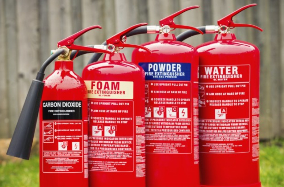 types of fire extinguishers